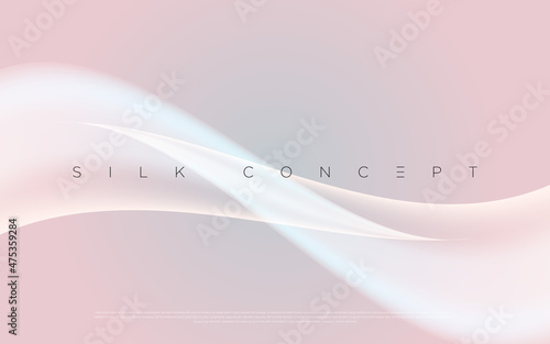 Pink and rose colored premium fashionable abstract background with shiny lines, flowing waves and random geometric shapes. Modern elegant for poster, banner, wallpaper and exclusive design concepts.