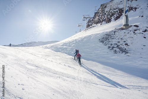 Estación de esquí de Candanchú ( Pirineos) photo