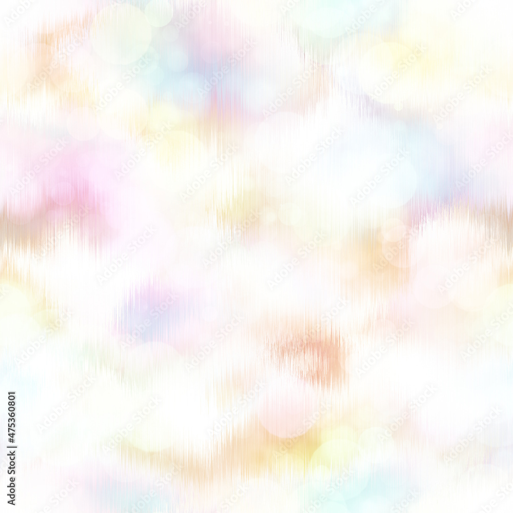 Seamless pale pastel tie dye bokeh texture. Soft tone on tone summer repeat background with washed out sun bleached ink dyed effect. Seamless pale pastel tie dye bokeh texture. Soft tone on tone summer repeat background with washed out sun bleached ink dyed effect.