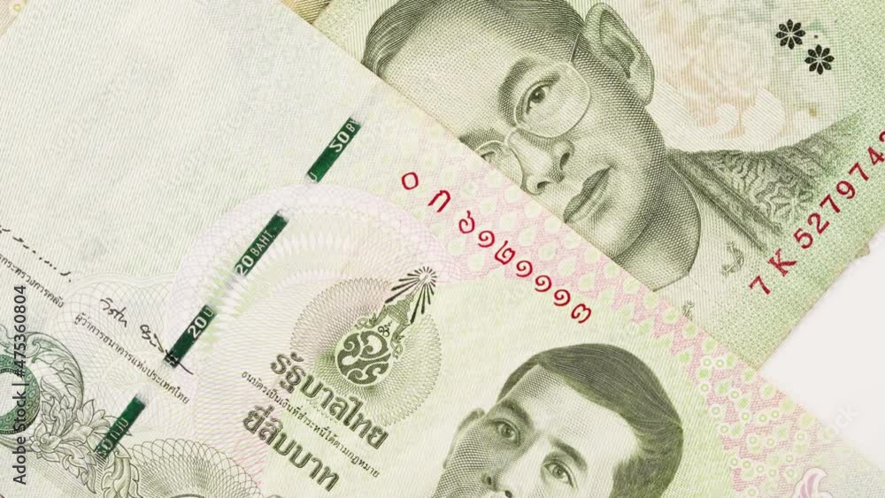 Thai currency bill. 20 baht
