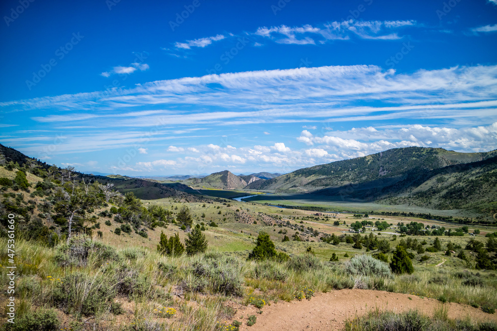 An overlooking view of nature in Lewis and Clark Caverns SP, Montana