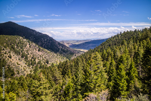 An overlooking view of nature in Lewis and Clark Caverns SP, Montana