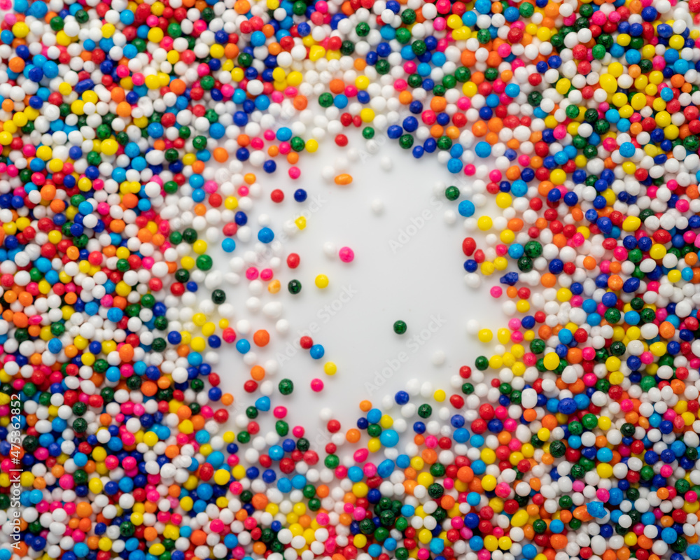 Obraz premium Colorful pattern background with multi-colored beads.