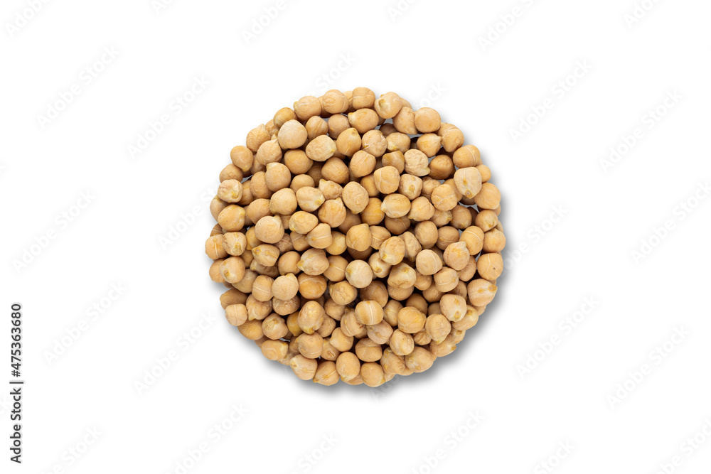 chickpeas, pile of round shaped chickpeas, white background chickpeas, pile of round shaped chickpeas, white background