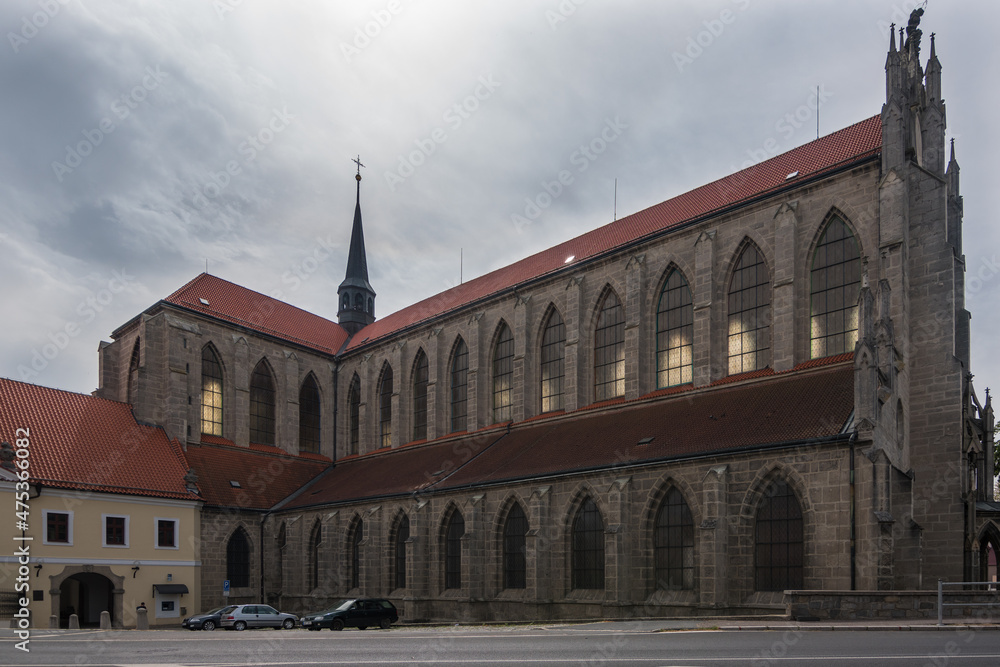 Kutná Hora, Czech Republic, June 2019 - External view of the Cathedral of Assumption of Our Lady and St. John the Baptist