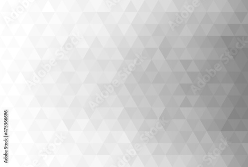 Abstract background pattern. Triangle shape and diamond shape. Gradient white fade to gray. Texture design for publication, cover, poster, brochure, flyer, banner, wall. Vector illustration.
