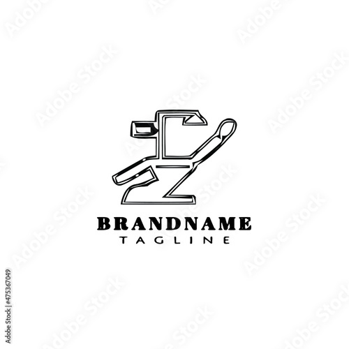 chair clinic logo cartoon design icon vector illustration