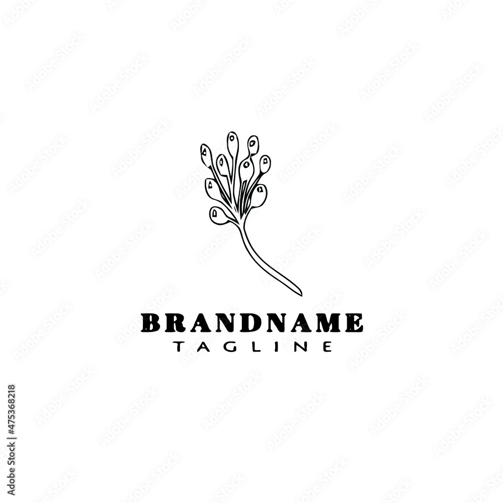 plants with leaves logo icon design cute vector illustration plants with leaves logo icon design cute vector illustration