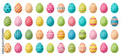 Easter eggs. Patterned eggs. Easter and Spring eggs. Painted egg patterns.