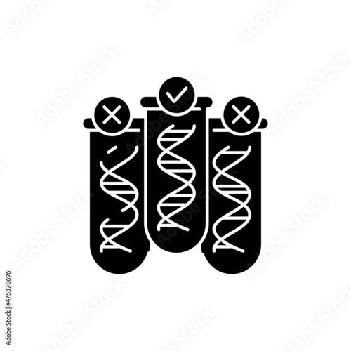 Genetic testing olor line icon. Medical test. Pictogram for web page, mobile app, promo.