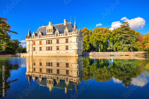 Obraz na płótnie Azay-le-Rideau, château de la Loire w salonie
