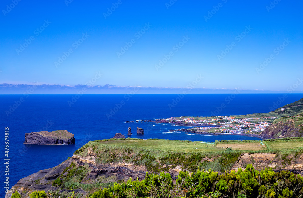 Village Mosteiros, São Miguel Island, Azores, Açores, Portugal, Europe.
