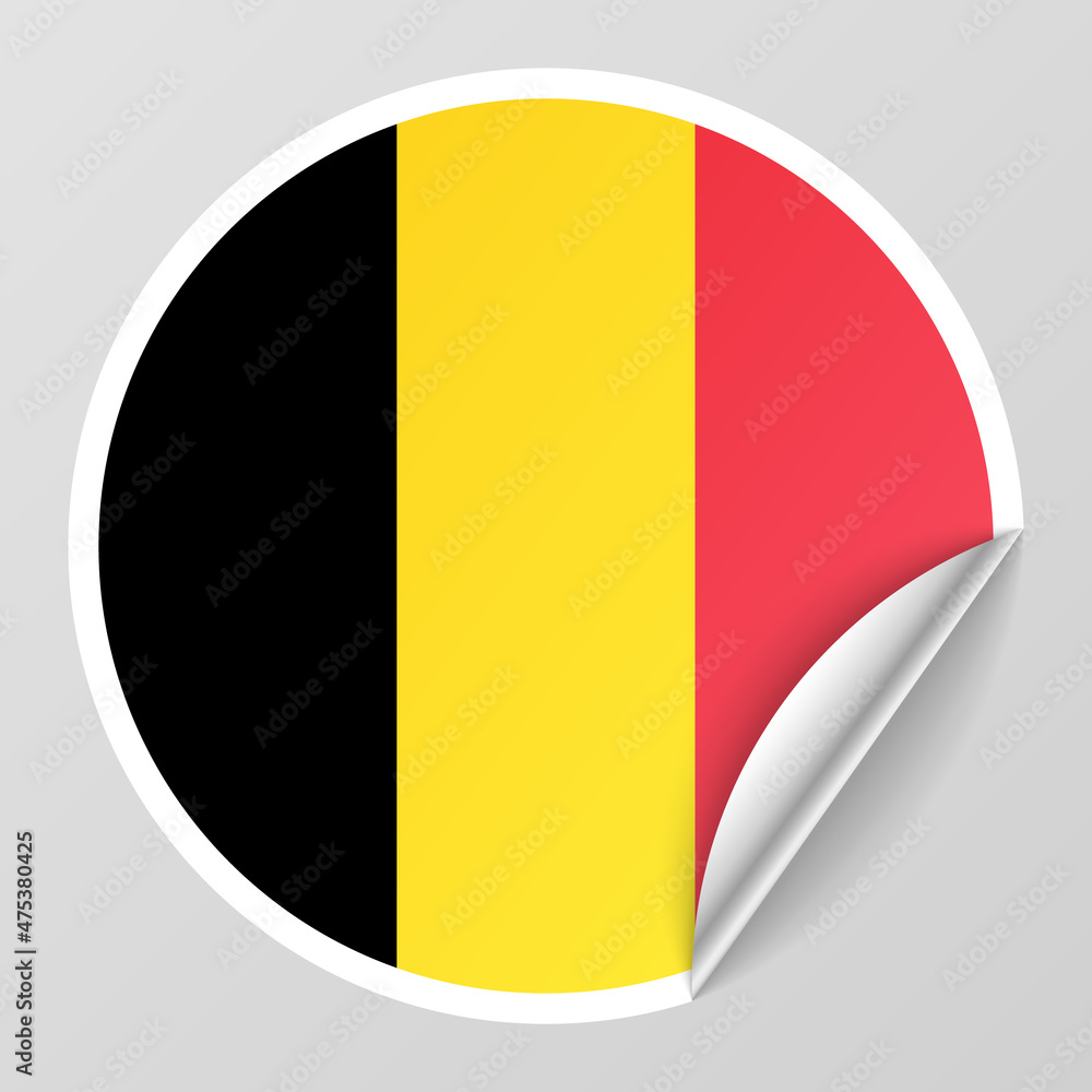 Fototapeta premium EPS10 Vector Patriotic background with Belgium flag colors.