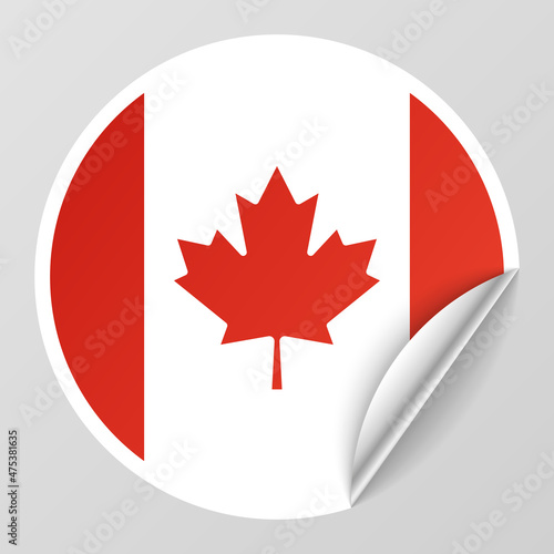 EPS10 Vector Patriotic background with Canada flag colors.