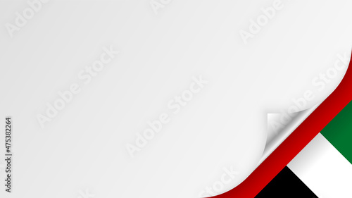 EPS10 Vector Patriotic background with UAE flag colors.