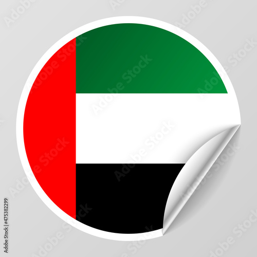 EPS10 Vector Patriotic background with UAE flag colors.