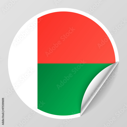 Free Download EPS10 Vector Patriotic background with Madagascar flag colors. An element of impact for the use you want to make of it. - GFXLoad