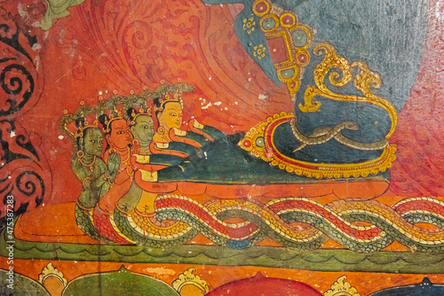 Mural in Palcho Monastery, Gyantse, Gyantse County, Tibet, China photo