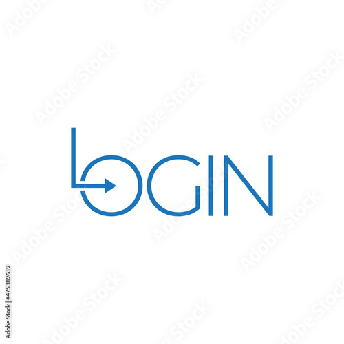 logotype letter login logo design vector graphic symbol icon sign illustration creative idea