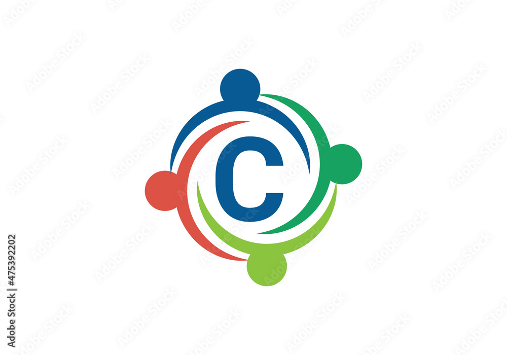 this is a creative C letter rounded icon design this is a creative C letter rounded icon design