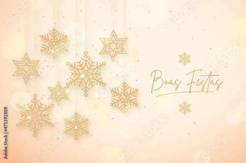 golden boas festas concept vector design illustration