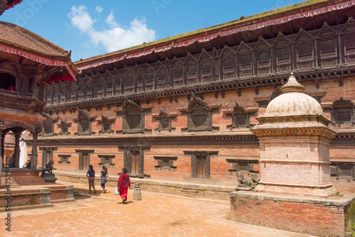 Quadro su tela 55 Windows Palace in Bhaktapur Durbar Square, UNESCO World Heritage site, Bhakta