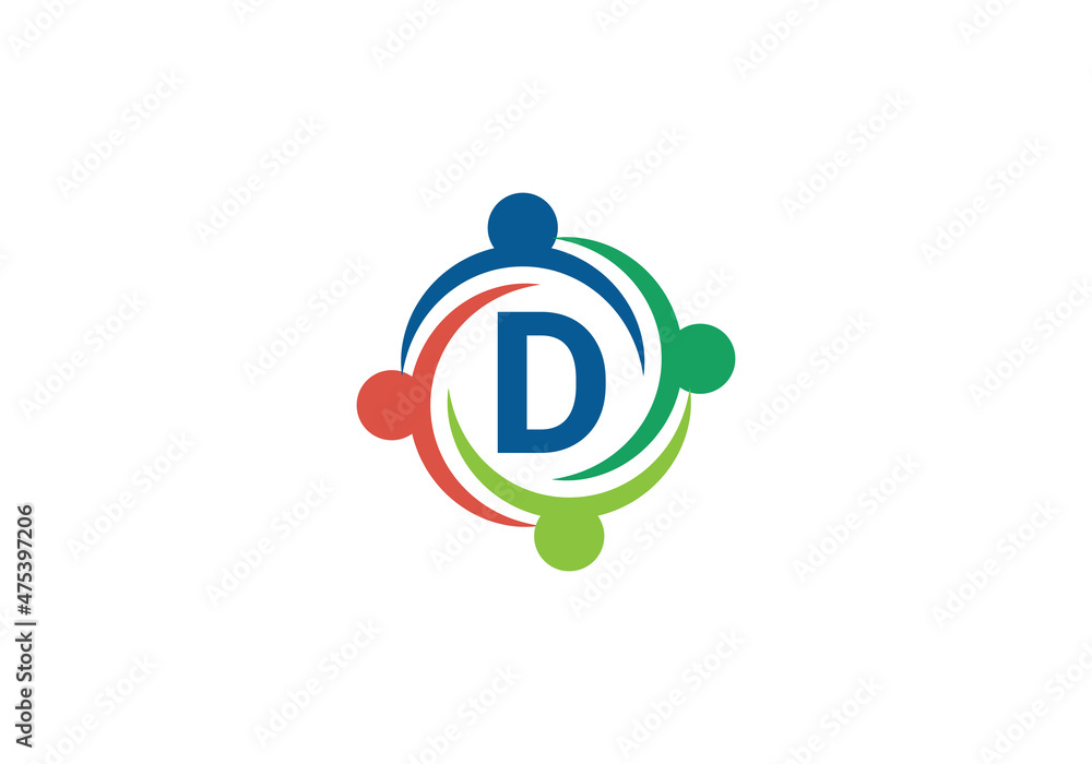 this is a creative D letter rounded icon design this is a creative D letter rounded icon design