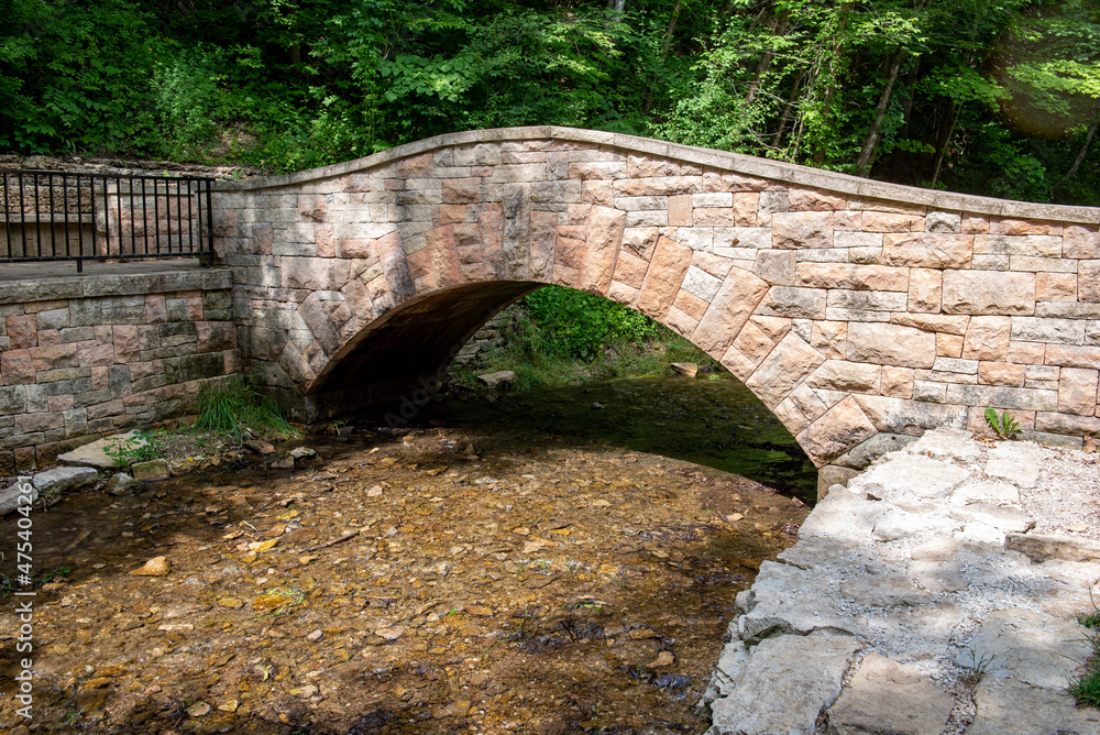 Fototapeta premium old stone bridge in the park