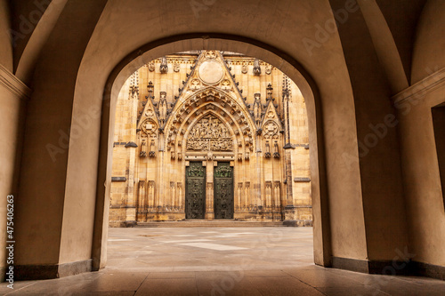 Prague, Czech Republic. West door, St. Vitus's Cathedral, Prague Castle © Danita Delimont