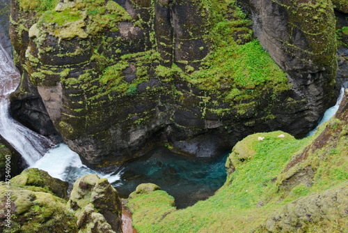 Landscape of Fjadrargljufur Canyon  Iceland