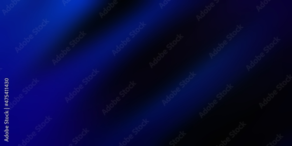 Fototapeta premium Abstract Blurred deep blue teal background. Soft Colorful light gradient backdrop with place for text. Illustration for your graphic design, banner, poster or wallpapers, website