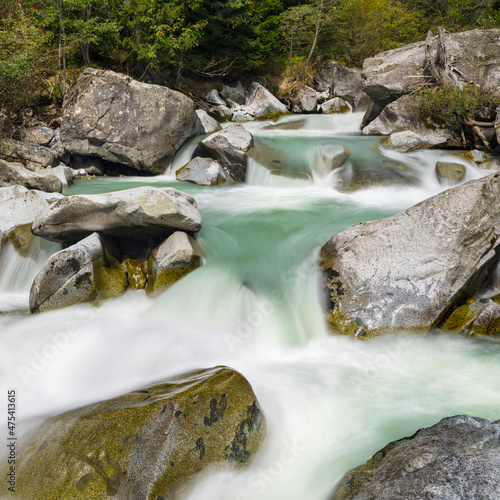 River Sarca. Val di Genova in the Parco Naturale Adamello, Brenta, Trentino, Italy, Val Rendena