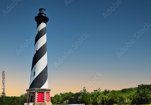 Obraz na płótnie Cape Hatteras lighthouse in Buxton, USA