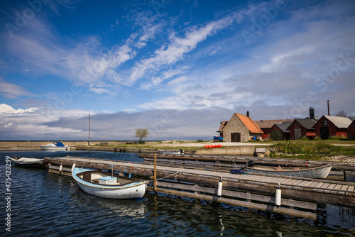 Sweden, Gotland Island, Katthammarsvik, small harbor photo