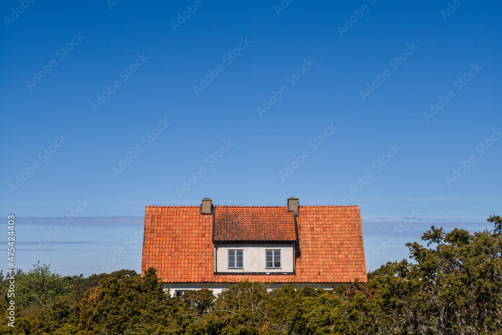 Sweden, Faro Island, Faro, island farmhouse