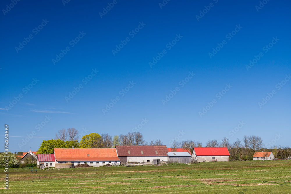 Sweden, Faro Island, Faro, island farmhouse