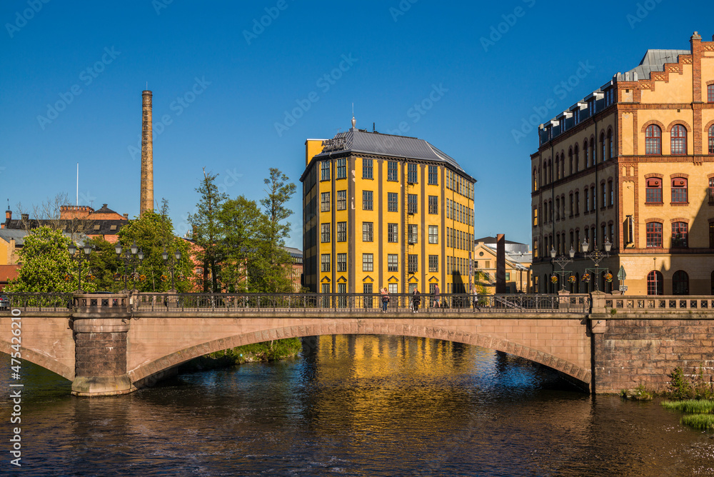 Sweden, Norrkoping, early Swedish industrial town, Arbetets Museum, Museum of Work in former early 20th century mill building (Editorial Use Only)