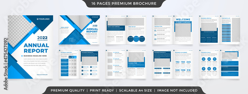 minimalist brochure template with modern concept and minimalist layout use for business profile and product catalog