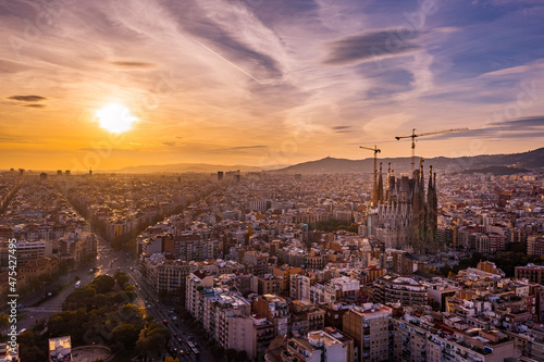 Sunset over Barcelona - Sagrada Família