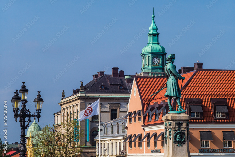 Southern Sweden, Karlskrona, Stortorget Square, town buildings