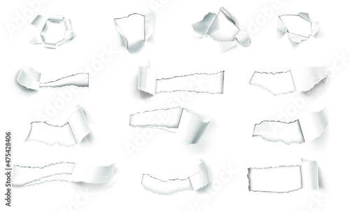 papel rasgado