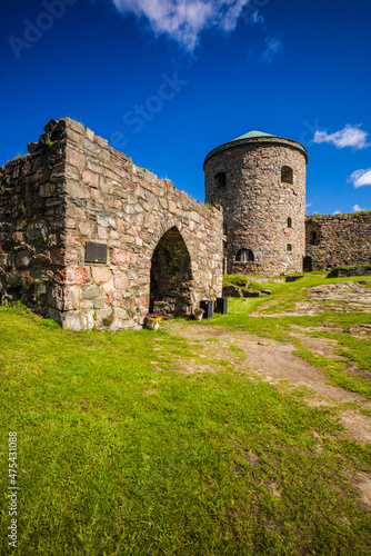 Sweden, Bohuslan, Kungalv, 14th century medieval fortress, Bohus Fastning photo