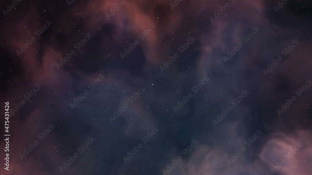 Fototapeta premium Deep space nebula 3d illustration