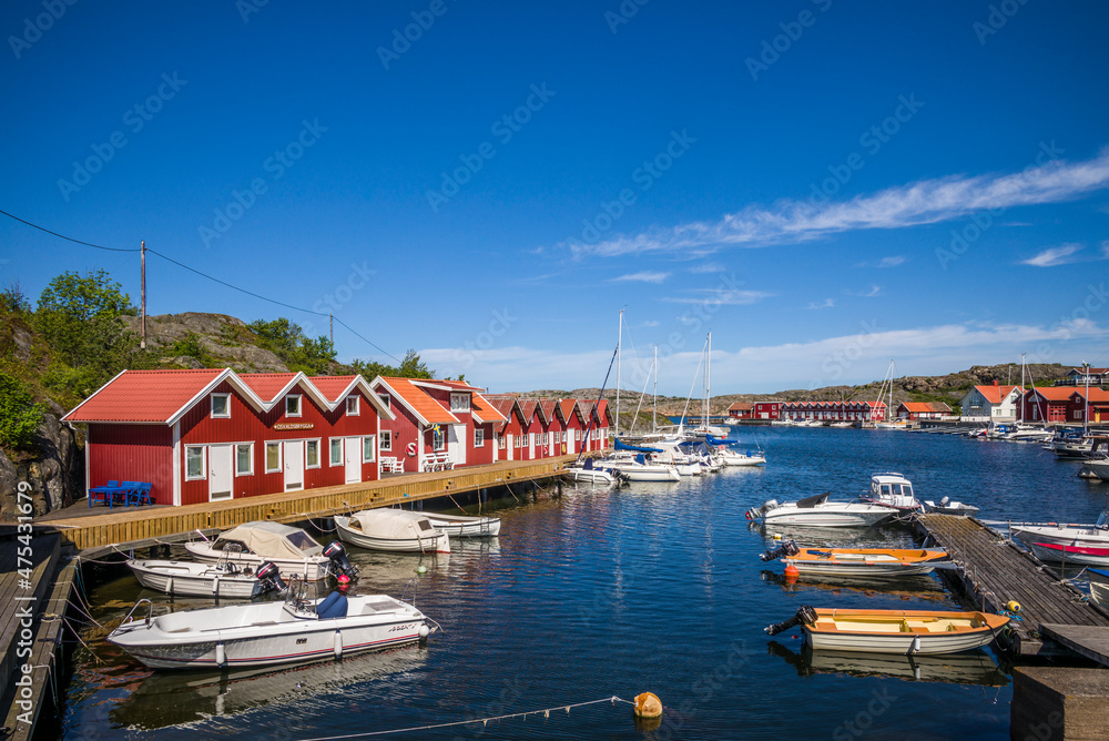 Sweden, Bohuslan, Tjorn Island, Bleket, village harbor