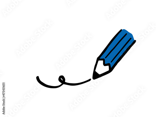 かわいい鉛筆書き／手書きイラスト