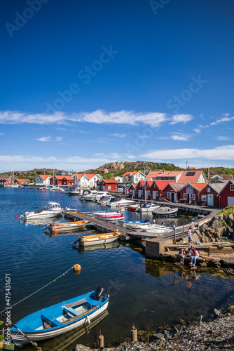 Sweden, Bohuslan, Tjorn Island, Bleket, village harbor