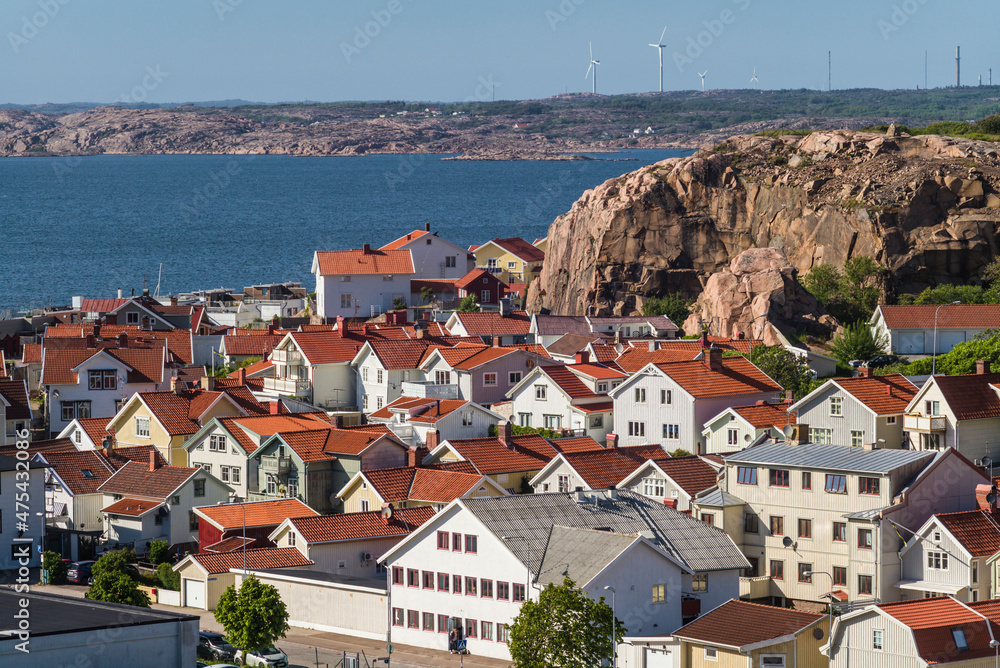 Sweden, Bohuslan, Lysekil, town view