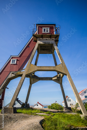 Sweden, Bohuslan, Smogen, antique marine observation tower
