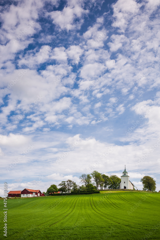 Sweden, Bohuslan, Dingle, Svarteborgs church, exterior (Editorial Use Only)