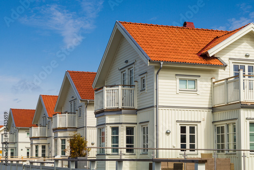 Sweden, Bohuslan, Hamburgsund, town house detail